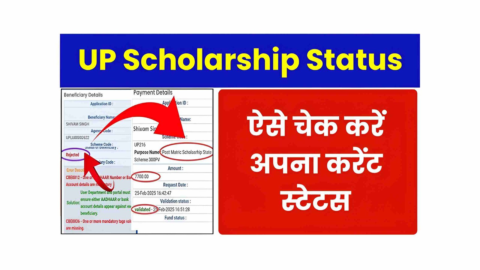 UP Scholarship Status